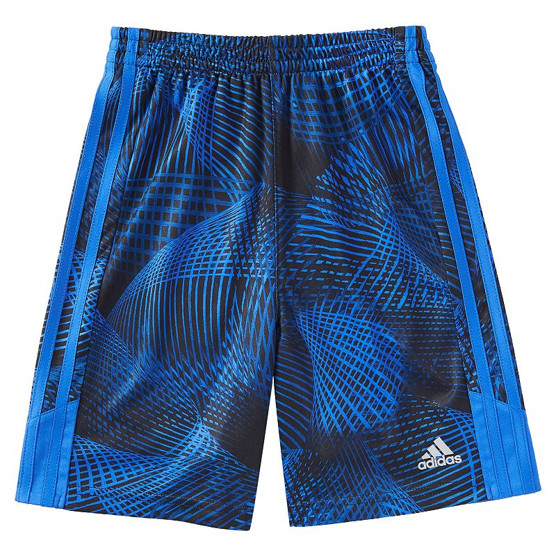 UPC 191358511727 product image for Boys 4-7x Adidas Amplified Abstract Shorts, Size: 5, Med Blue | upcitemdb.com