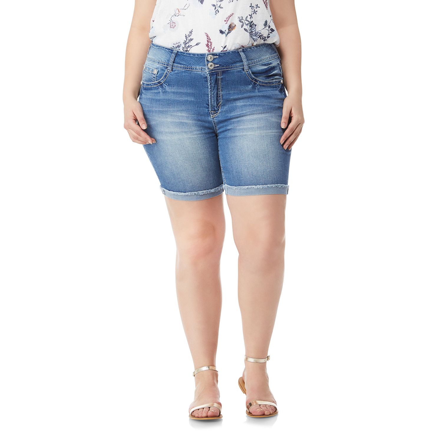 plus size jean shorts for juniors