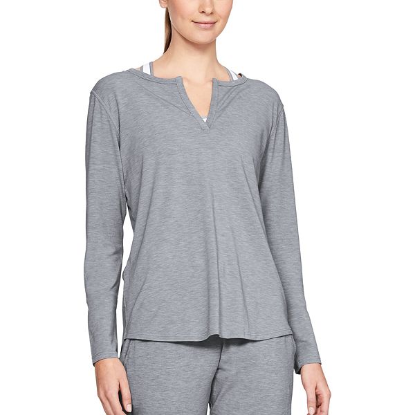 Women's Under Armour Athlete Recovery Sleepwear Long Sleeve Pajama Tee