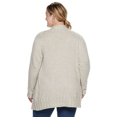 Plus Size Sonoma Goods For Life® Supersoft Airy Shawl Collar Cardigan