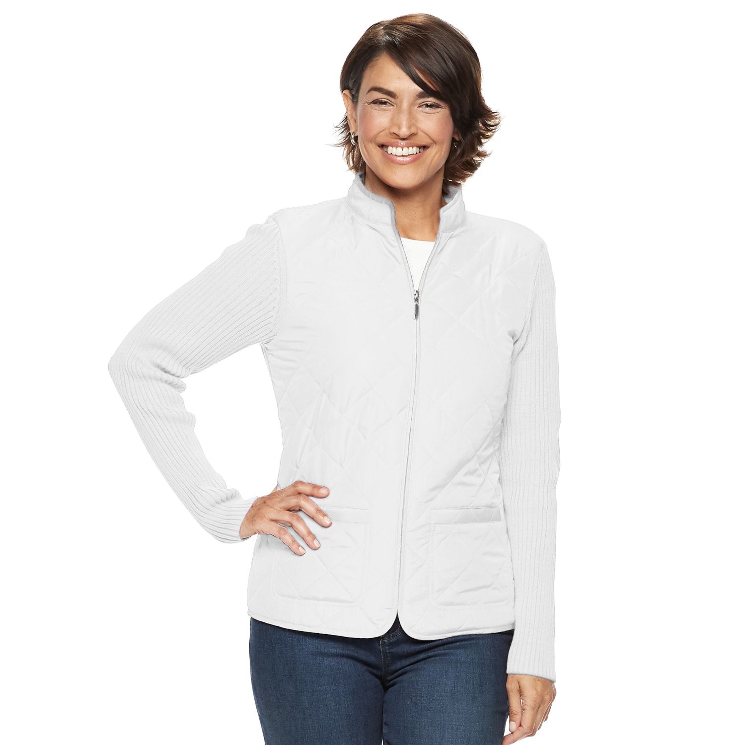 kohl's croft and barrow quilted jacket