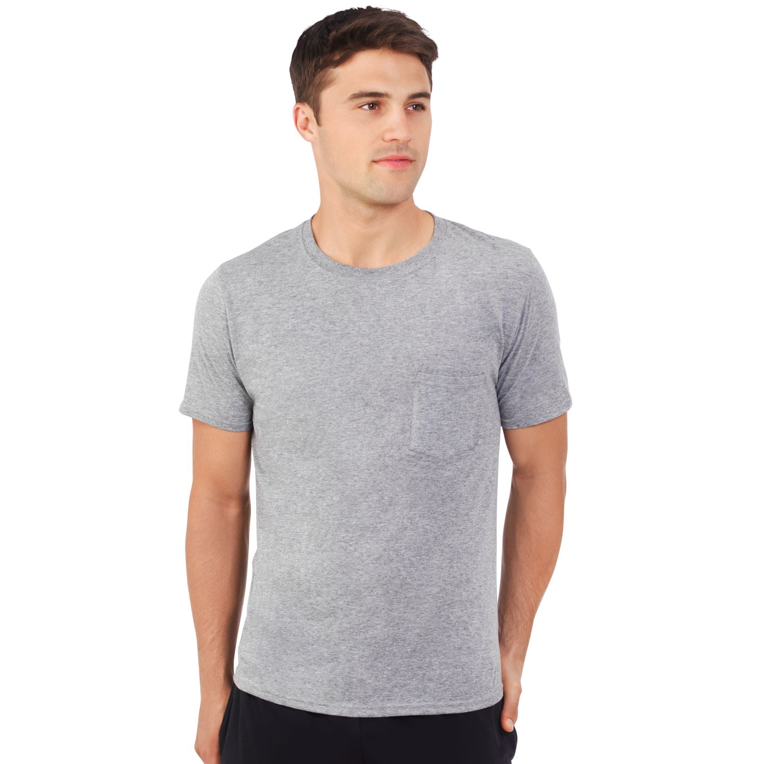 fruit of the loom white pocket tees