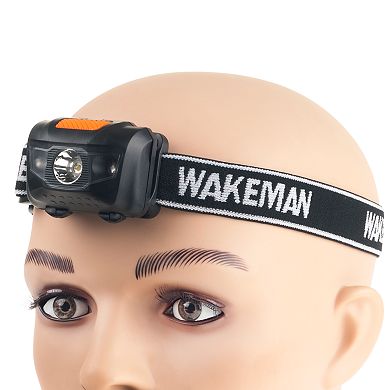 Wakeman Outdoors LED Four Mode 80-Lumen Head Lamp