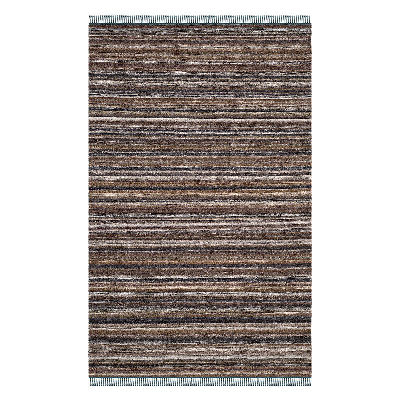 Safavieh Kilim Mia Striped Rug, Grey, 5X8 Ft