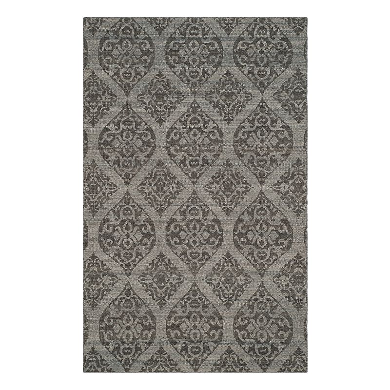 Safavieh Kilim Amelia Ogee Wool Rug, Grey, 5X8 Ft