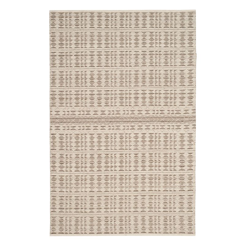 Safavieh Kilim Victoria Striped Wool Rug, White, 8X10 Ft