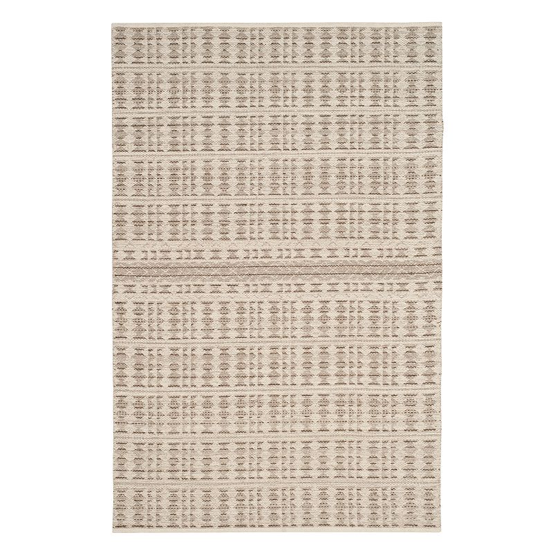 Safavieh Kilim Victoria Striped Wool Rug, White, 8X10 Ft