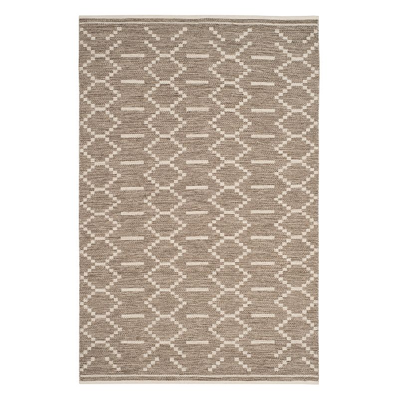 Safavieh Kilim Zoey Geometric Wool Rug, Grey, 8X10 Ft