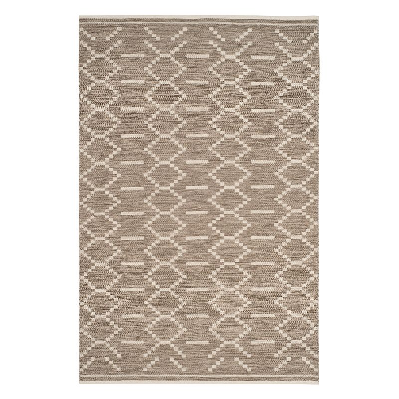 Safavieh Kilim Zoey Geometric Wool Rug, Grey, 8X10 Ft