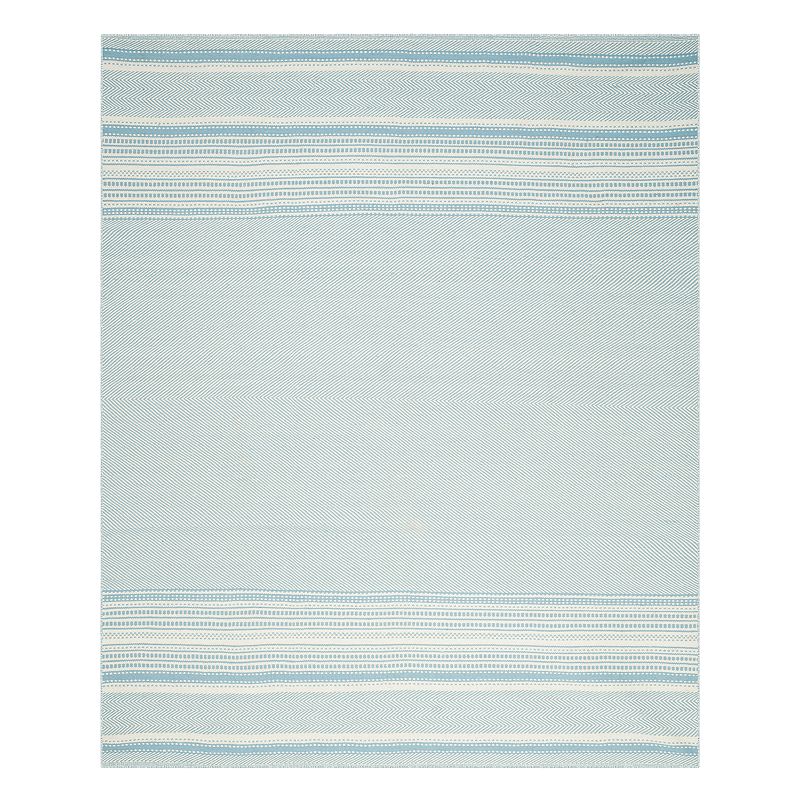 17544612 Safavieh Kilim Addison Striped Wool Rug, Blue, 5X8 sku 17544612