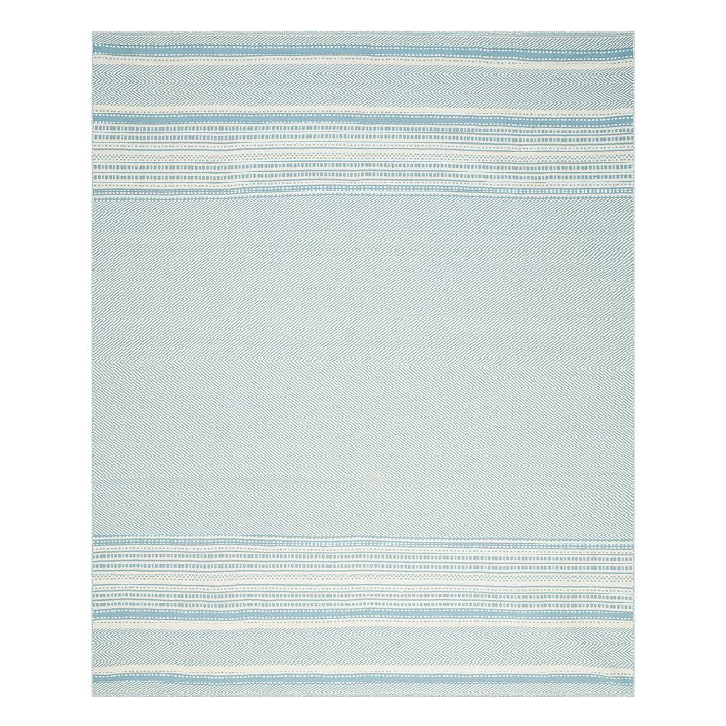 Safavieh Kilim Addison Striped Wool Rug, Blue, 8X10 Ft