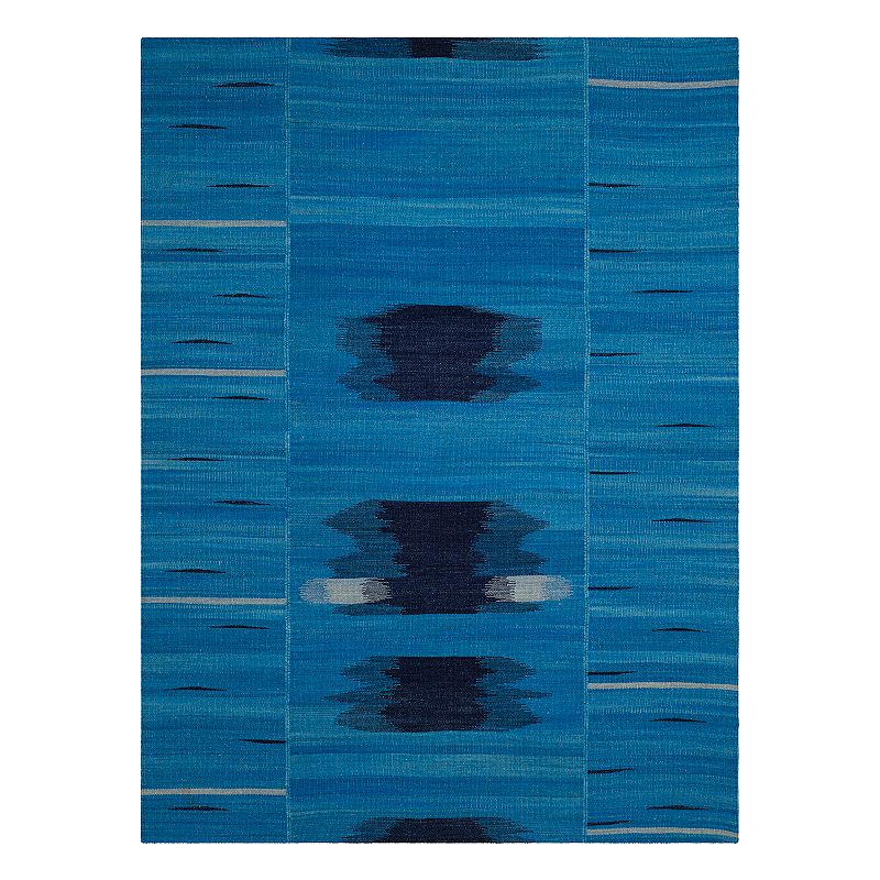 Safavieh Kilim Stella Abstract Wool Rug, Blue, 8X10 Ft