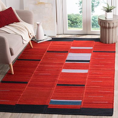 Safavieh Kilim Peyton Geometric Wool Rug