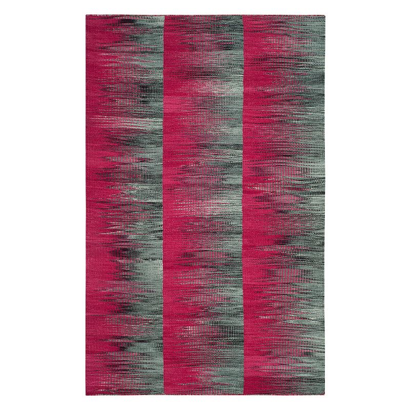 Safavieh Kilim Bailey Abstract Wool Rug, Pink, 8X10 Ft