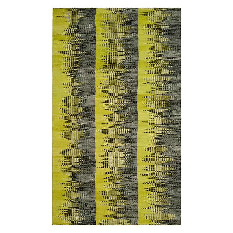 Safavieh Kilim Bailey Abstract Wool Rug, Green, 4X6 Ft