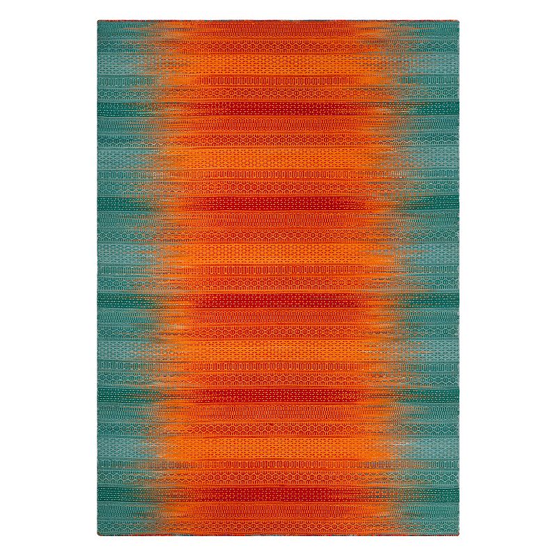 Safavieh Kilim Delilah Abstract Wool Blend Rug, Blue, 4X6 Ft