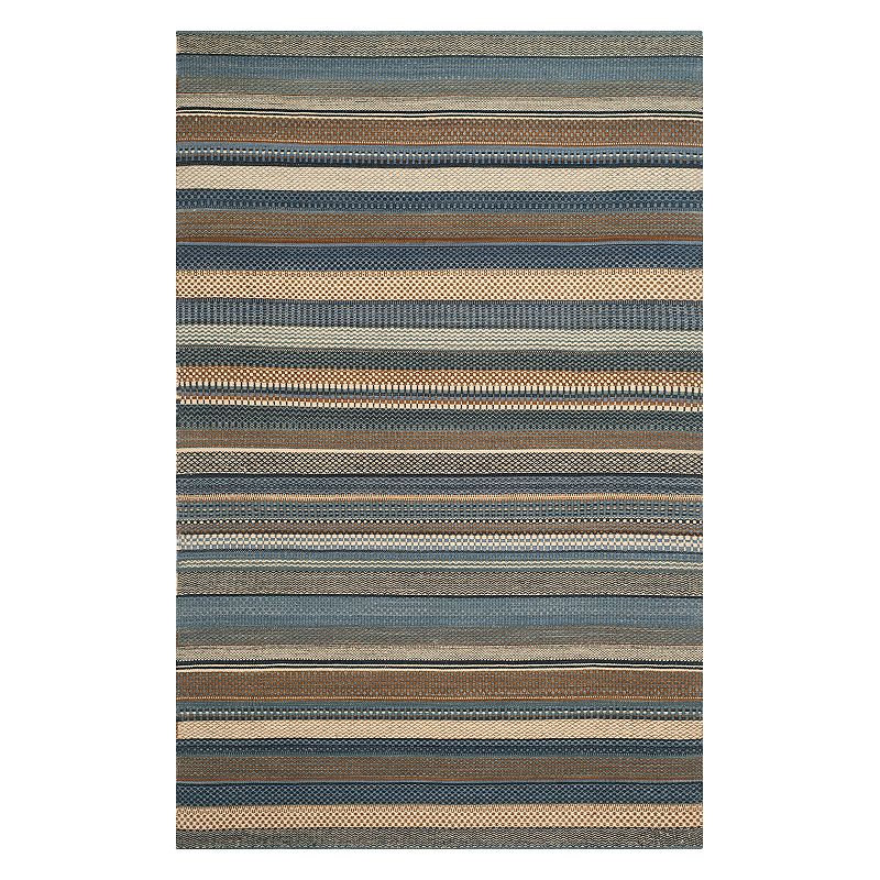 Safavieh Kilim Rosita Striped Wool Rug, Blue, 8X10 Ft
