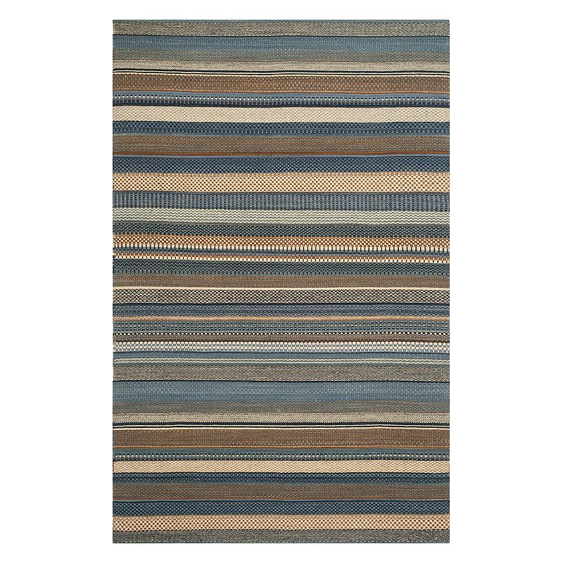 Safavieh Kilim Rosita Striped Wool Rug, Blue, 8X10 Ft