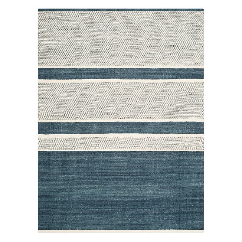 Safavieh Kilim Tara Striped Wool Blend Rug, Blue, 5X8 Ft