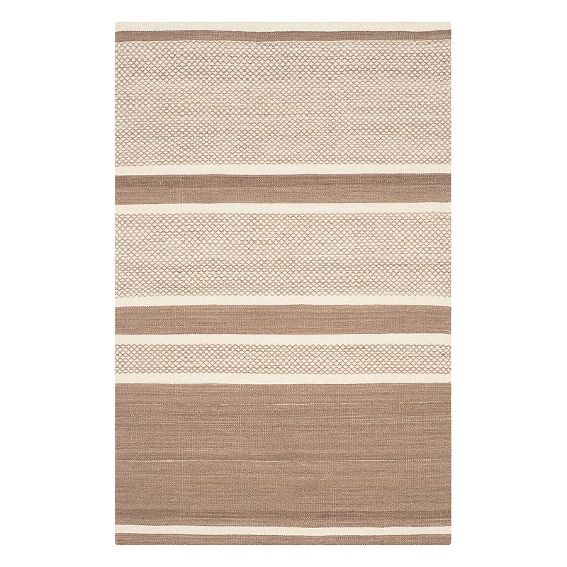 Safavieh Kilim Tara Striped Wool Blend Rug, Brown, 8X10 Ft