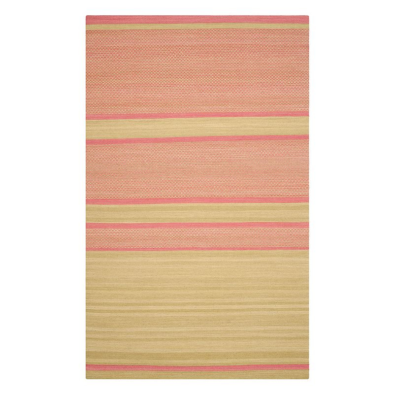 Safavieh Kilim Tara Striped Wool Blend Rug, Green, 8X10 Ft