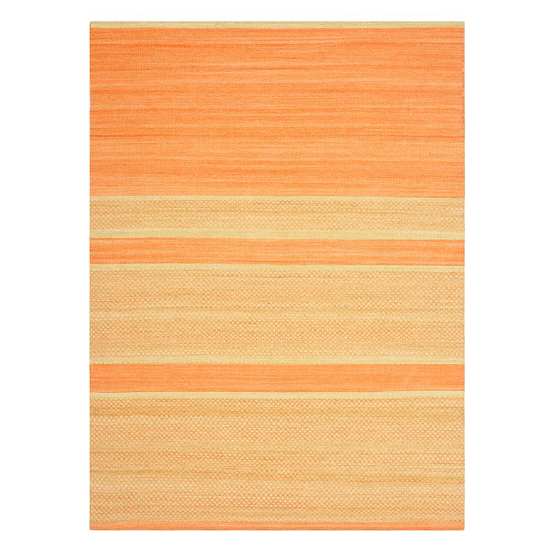 Safavieh Kilim Tara Striped Wool Blend Rug, Green, 5X8 Ft