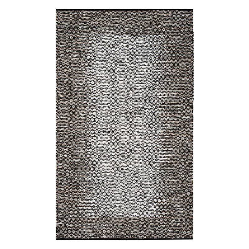 Safavieh Vintage Leather Adalie Woven Rug, Grey, 6Ft Rnd