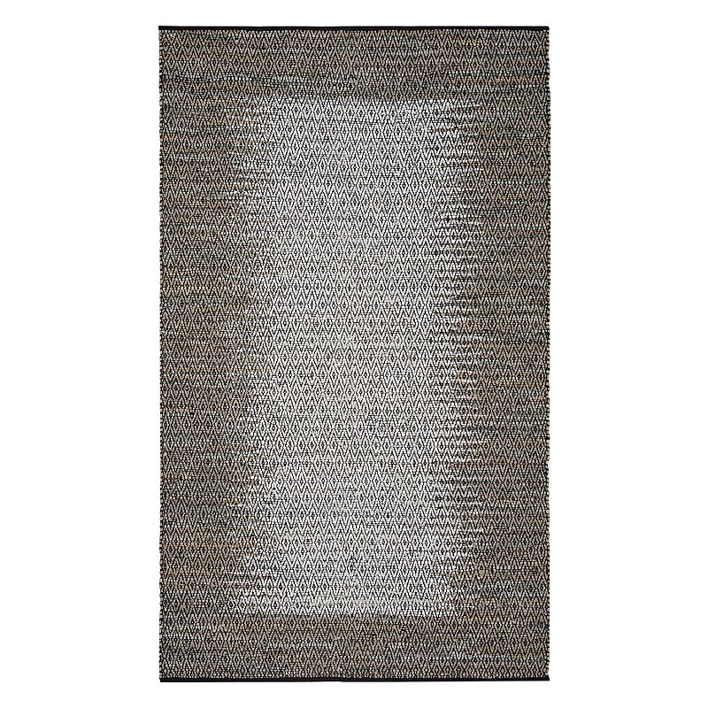 Safavieh Vintage Leather Adalie Woven Rug, Grey, 6Ft Rnd