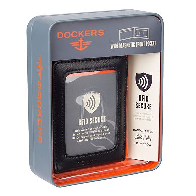 Men's Dockers® RFID-Blocking Front Pocket Wallet With Magnetic Money Clip