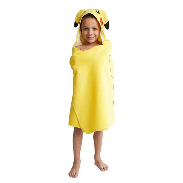 Franco Kids Bath Hooded Towel Wrap Pokemon 24 in x 50 in