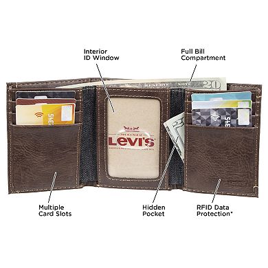 Men's Levi's RFID-Blocking Trifold Wallet