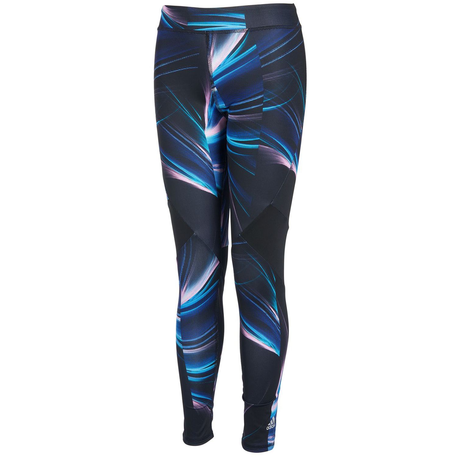 girls blue adidas leggings