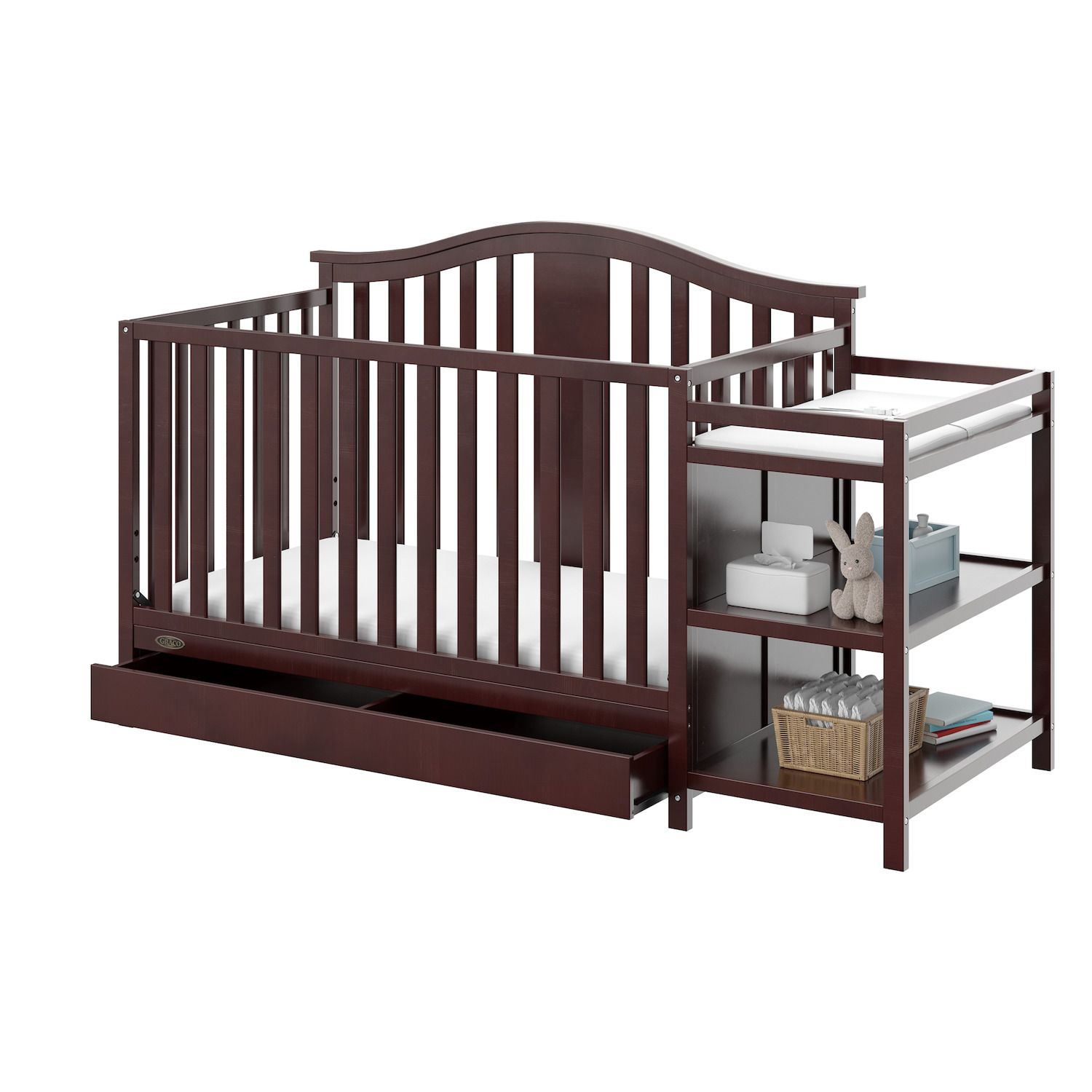 Graco Solano 4-in-1 Convertible Crib & Changer with Drawer