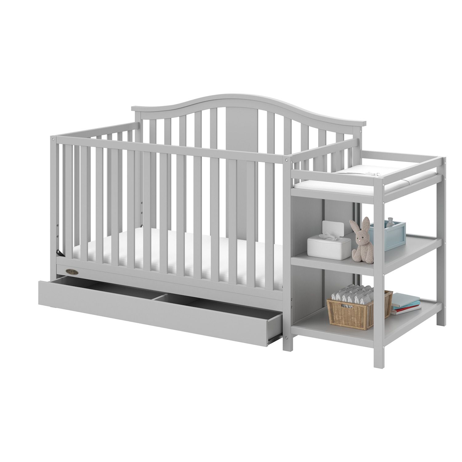 graco 4 in 1 crib with drawer