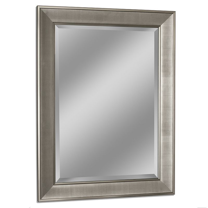 Head West Brushed Finish Wall Mirror, Grey
