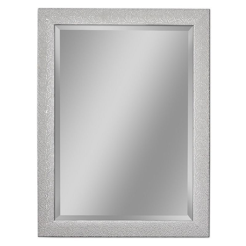 Head West Squares Wall Mirror, White