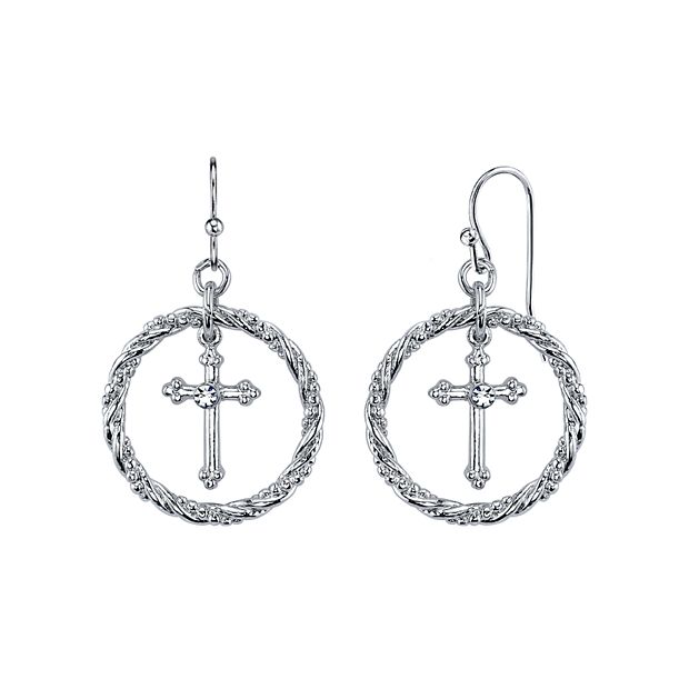 Kohls cross sale earrings