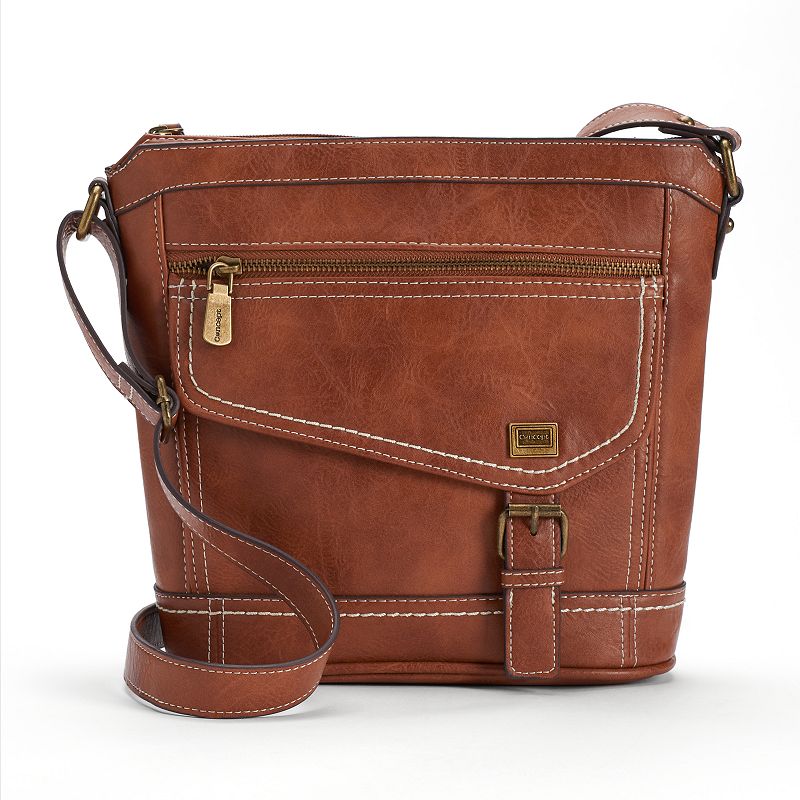 Concept Amhearst Super Organizer Crossbody Bag, Dark Brown