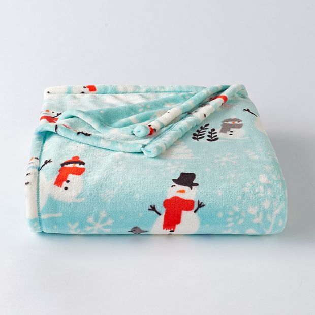 The Big One Snowman Supersoft Plush Throw