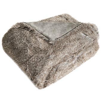 Safavieh Luxe Peacock Faux Fur Throw