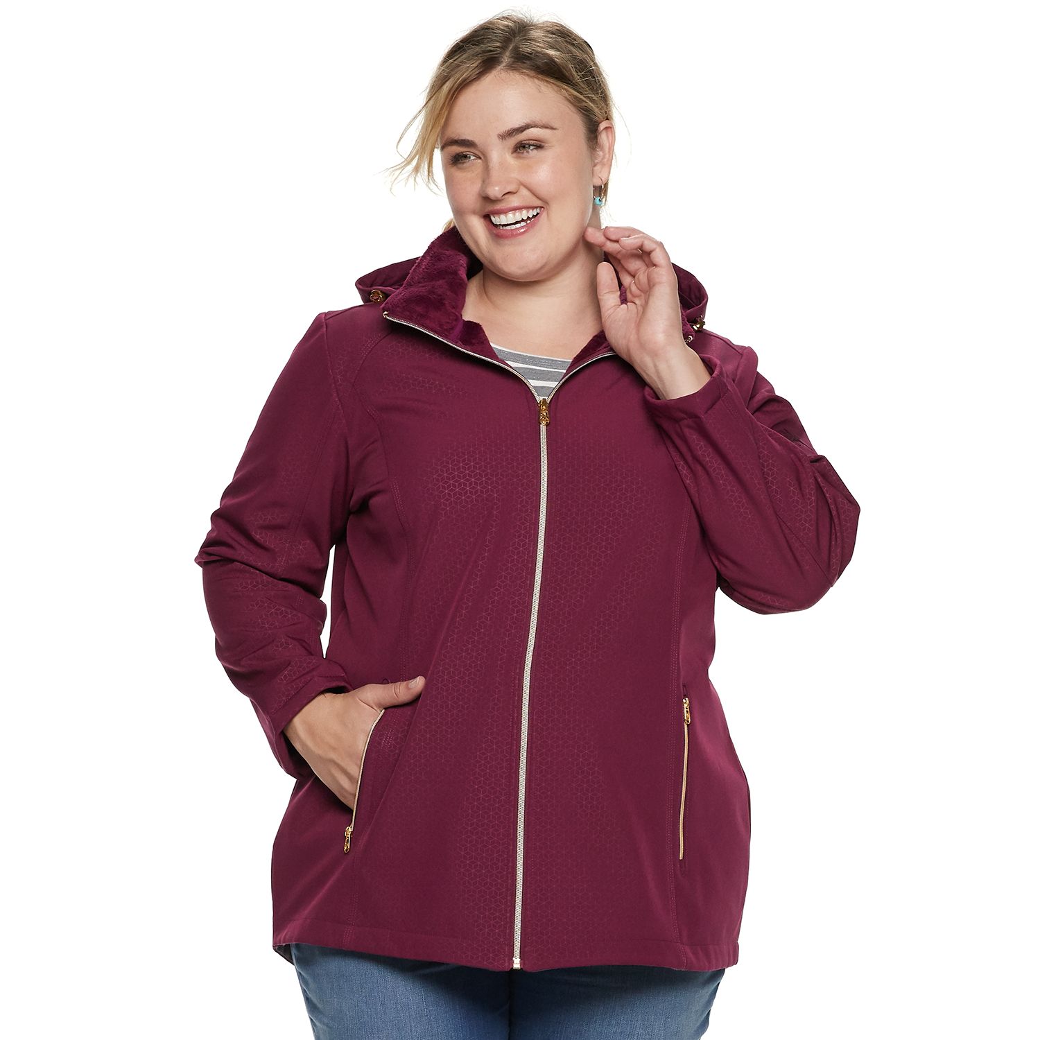 plus size soft shell jacket