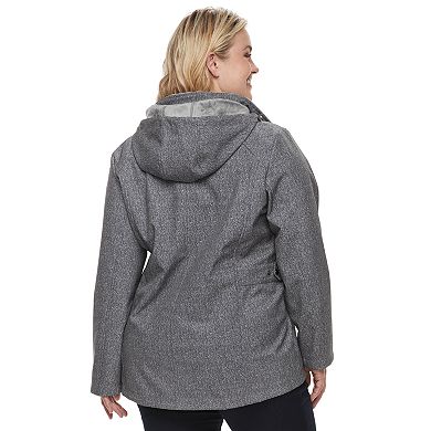Plus Size ZeroXposur Britney Soft Shell Hooded Jacket