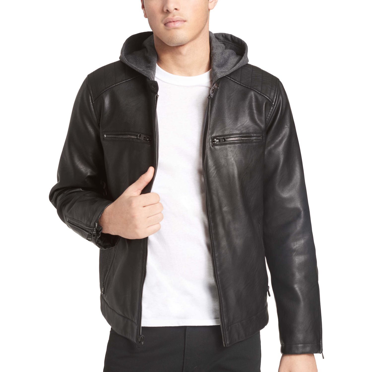 levi's faux leather jacket mens