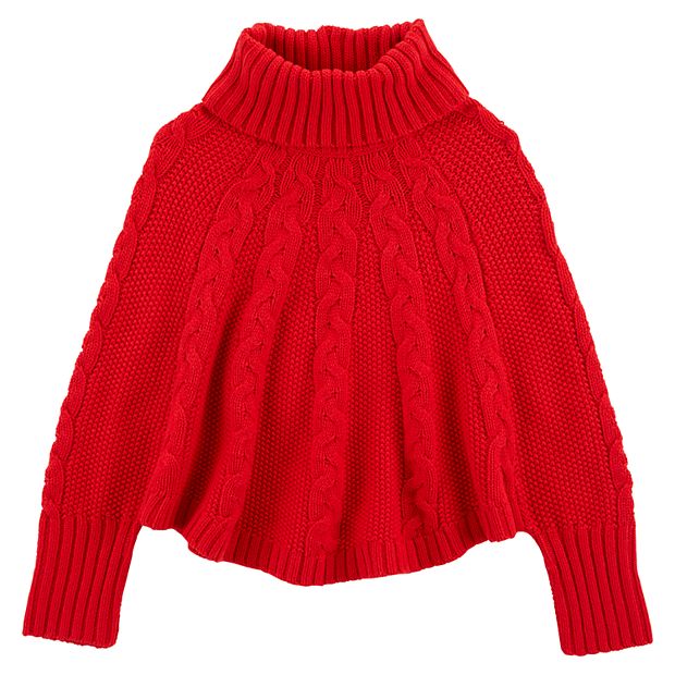 Carters 2025 poncho sweater