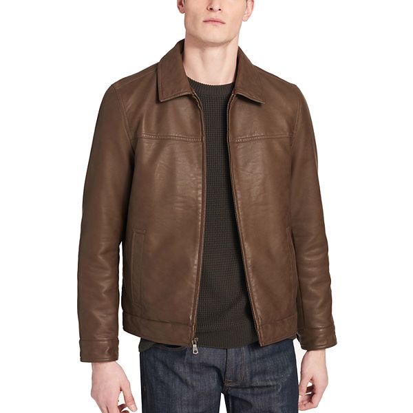 Men's Dockers James Faux-Leather Open-Bottom Jacket