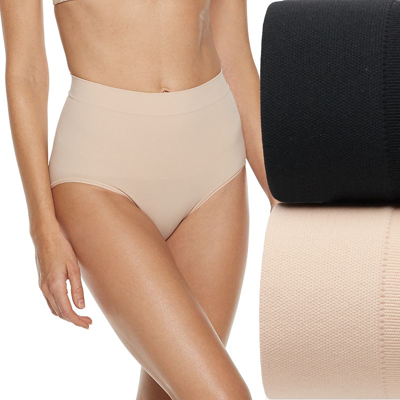 RED HOT by SPANX® Women's Firm Control Shapewear All-Around Smoothers Shaping Panty 2-Pack 10169R, Size: XL, Nude And Black