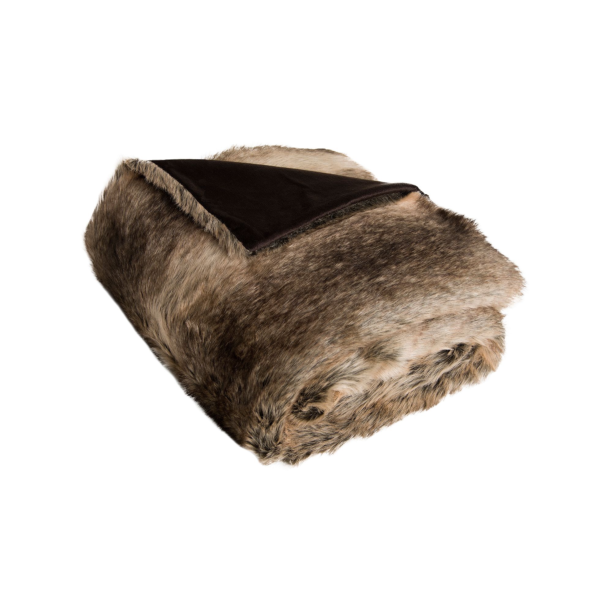 Safavieh Luxe Sheen Faux Fur Throw, Coco