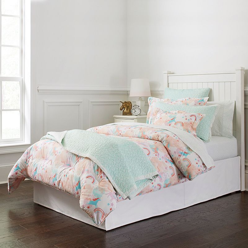 63304797 Lullabye Bedding Unicorn Cotton Percale Comforter  sku 63304797