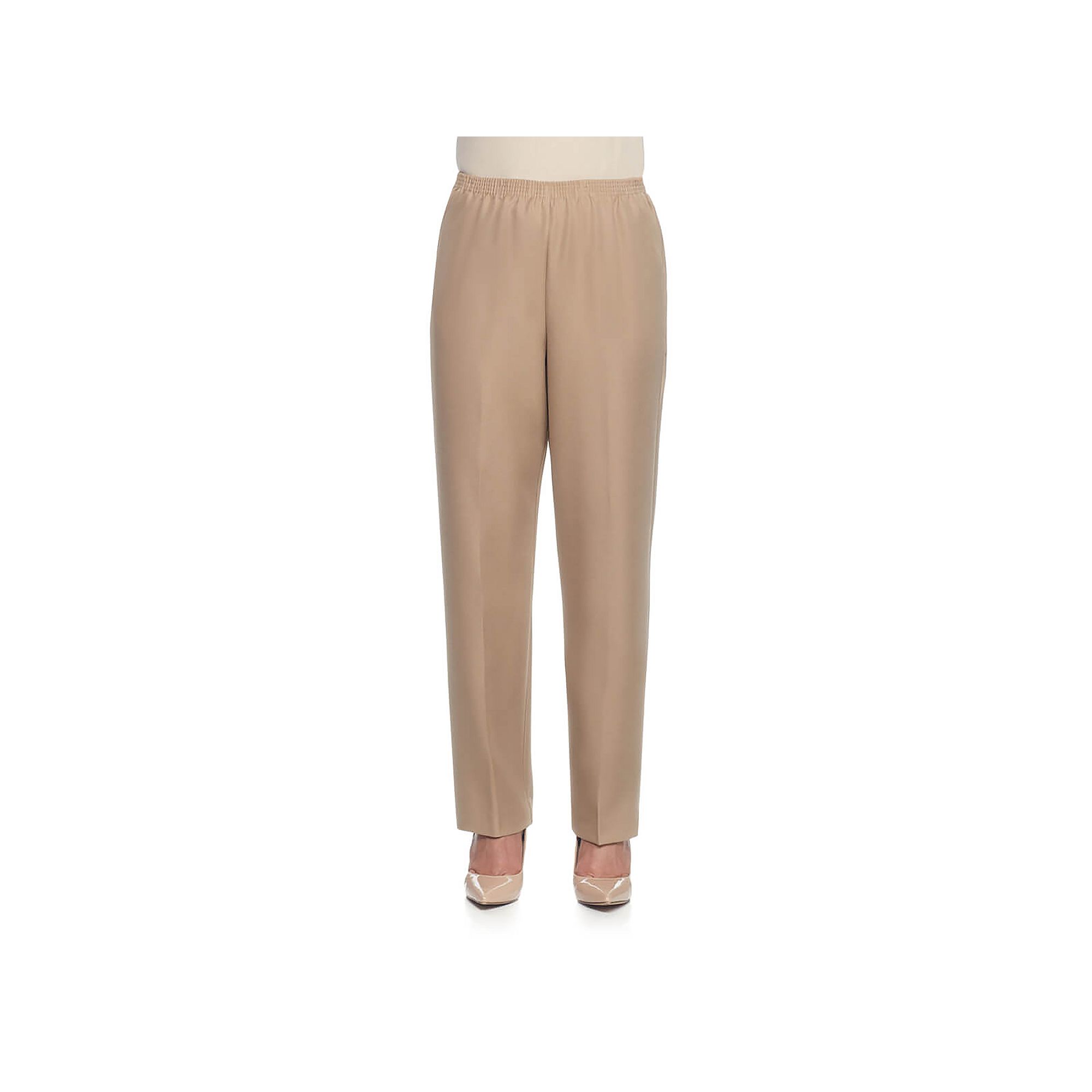 Womens Alfred Dunner Pull-On Straight-Leg Pants, Size: 8 Short