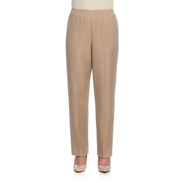 Alfred dunner cotton hot sale pull on pants